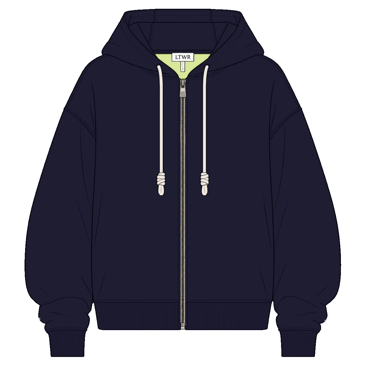 Navy hoodie colorway